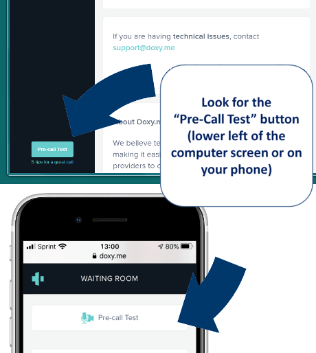 Look for the Pre-Call Test buttons